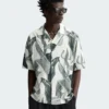 Chemise décontractée en lyocell et lin pour homme