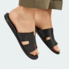 Izmir Sandales en cuir pour homme au design épuré