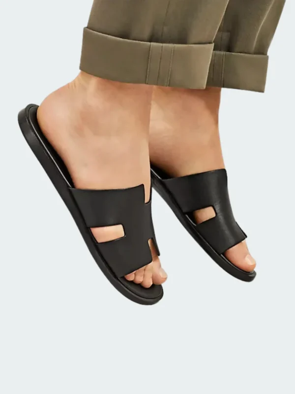 Izmir Sandales en cuir pour homme au design épuré